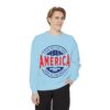 13100599554250378453_2048.jpeg USA Pride Garment-Dyed Sweatshirt - Cozy Unisex Patriotic Apparel