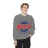 15307548000535795309_2048.jpeg USA Pride Garment-Dyed Sweatshirt - Cozy Unisex Patriotic Apparel