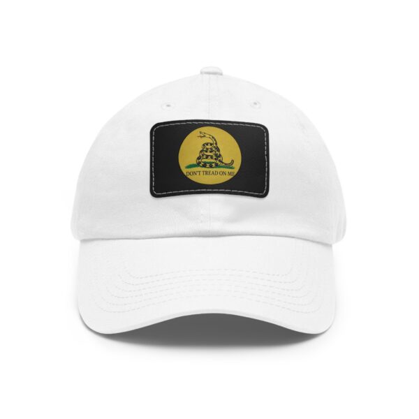 15600924774867547720_2048.jpeg Gadsden Flag Leather Patch Dad Hat - Men's Casual Cap for Outdoors