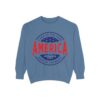 17967093189957932231_2048.jpeg USA Pride Garment-Dyed Sweatshirt - Cozy Unisex Patriotic Apparel
