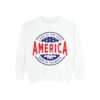 1935606875293432554_2048.jpeg USA Pride Garment-Dyed Sweatshirt - Cozy Unisex Patriotic Apparel