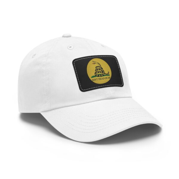 3405847349927956975_2048.jpeg Gadsden Flag Leather Patch Dad Hat - Men's Casual Cap for Outdoors